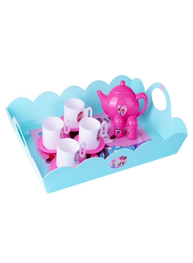 Kriiddaank Minnie Tea Trolley - Tea-Set with Cups & Saucers, Best Gift for Kids | Fun & Educational Toy for Kids | Safe, Engaging & Interactive Play - Image 1